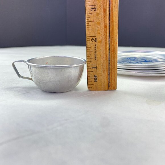 Vintage Little Bo Peep Pretend Play Aluminum Dishes - Picture 11 of 11